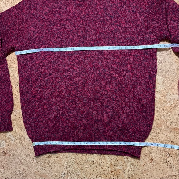 Lands’ End Men’s Vintage Ragg Wool Crewneck Chunky Knit Pullover Sweater Sz L - Picture 8 of 9